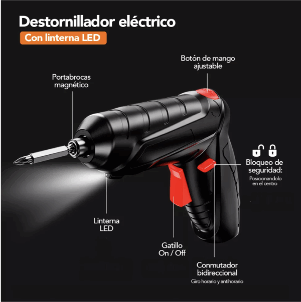 Destornillador Eléctrico Inalámbrico