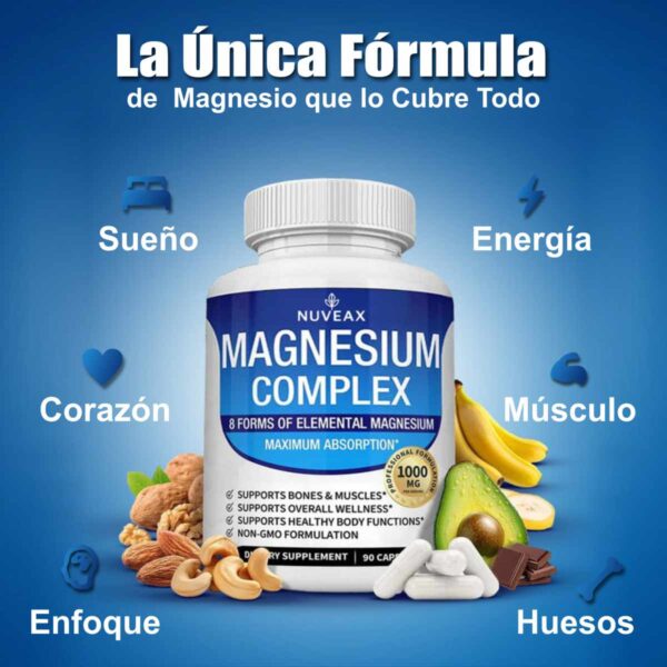 8 MAGNESIO Magnesio Complex - Frena el Embejecimiento Celular
