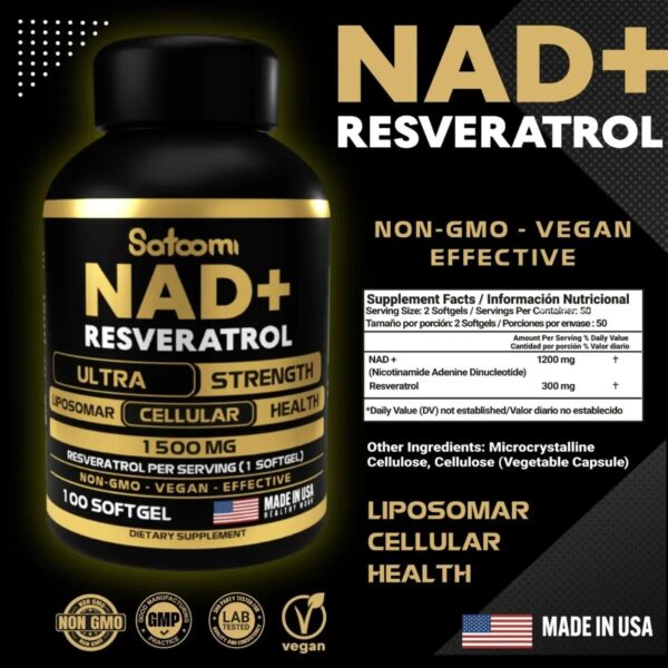 NAD Descripción NAD + Resveratrol con Antioxidante Natural
