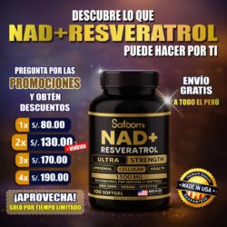 NAD + Resveratrol con Antioxidante Natural