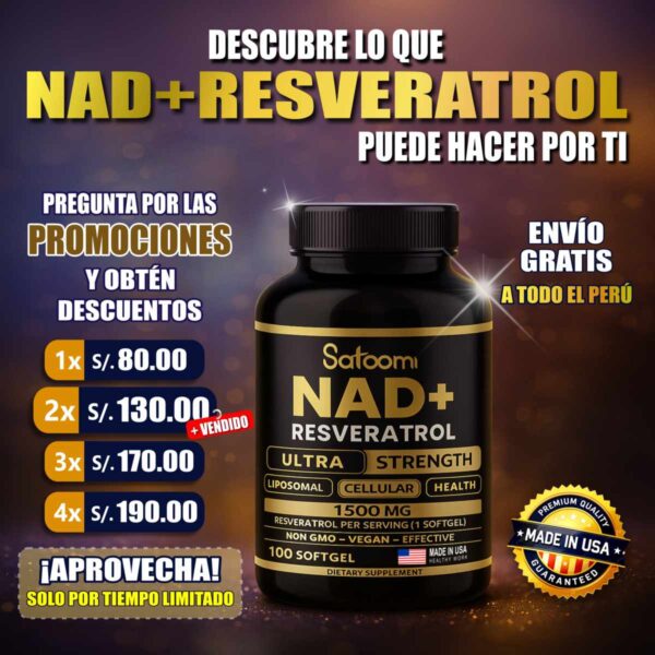 NAD Portada 1 NAD + Resveratrol con Antioxidante Natural