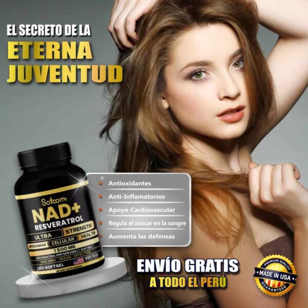 NAD Portada 5 NAD + Resveratrol con Antioxidante Natural